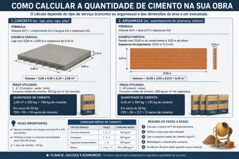 Cálculo de Cimento